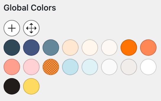 generatepress theme global colors