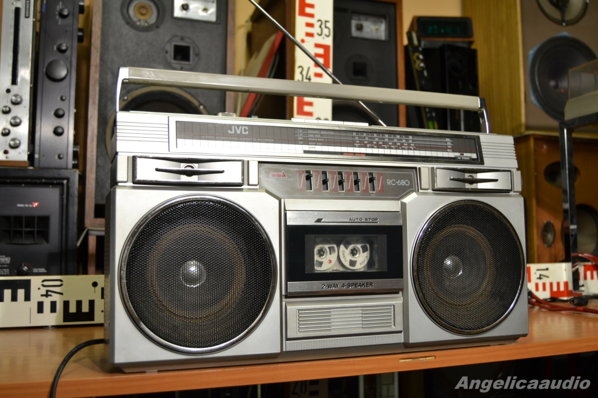 Daft Punk & the JVC Boombox. Photo by AngelicaAudio.