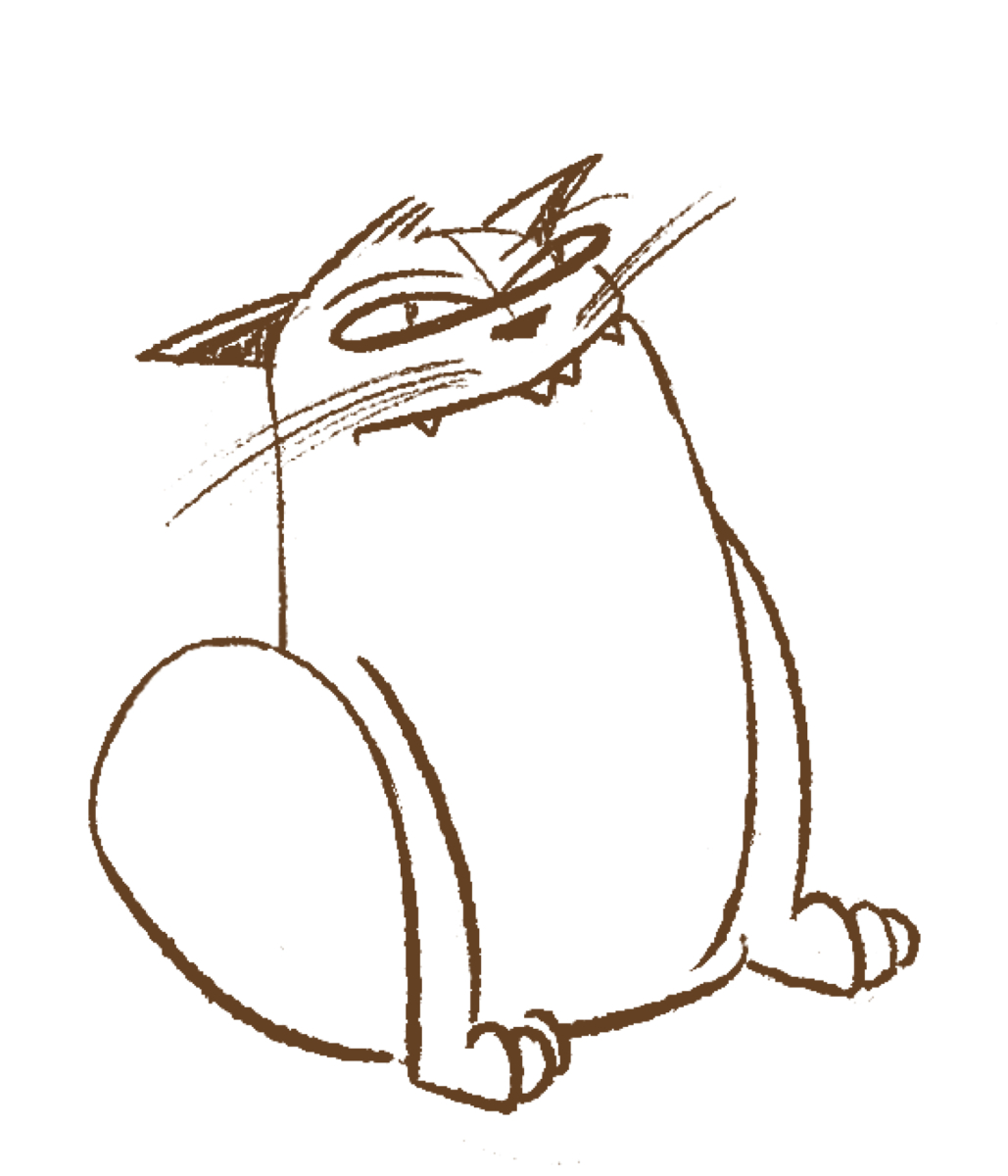 I confused myself drawing this #cat. #arplaszlo